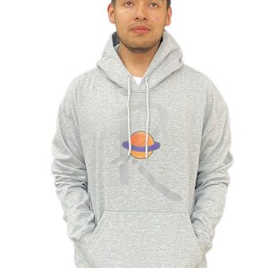 Hoodie El Mundo De Yako Gris