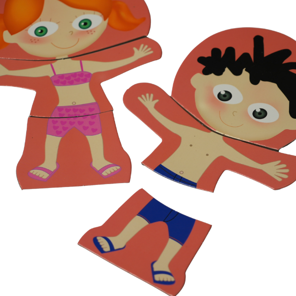 Rompecabezas: Partes Del Cuerpo En Tres Niveles - Imagen 2
