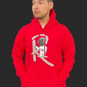 Hoddie Con Los Pies En La Tierra Rojo