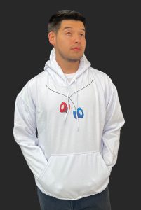Hoodie El Yoyo De Yako Blanco